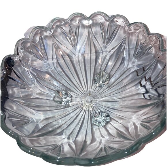 Home Interiors Fruit Bowl w/Plastic Handle Vintage - Picture 2 of 7